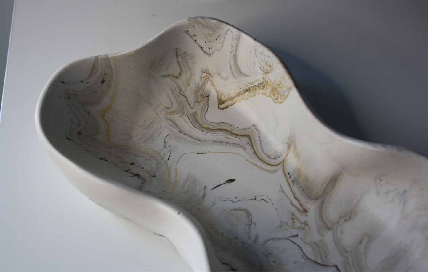 Wavy Marble Bowl