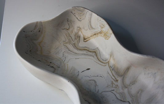 Wavy Marble Bowl