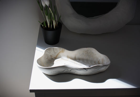 Wavy Marble Bowl