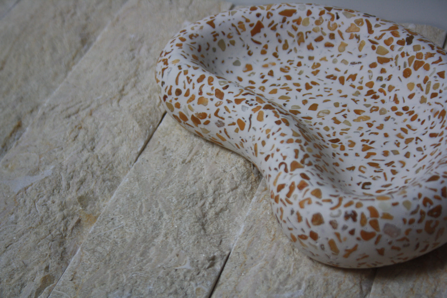 Bol Decorativ Peanut Terrazzo